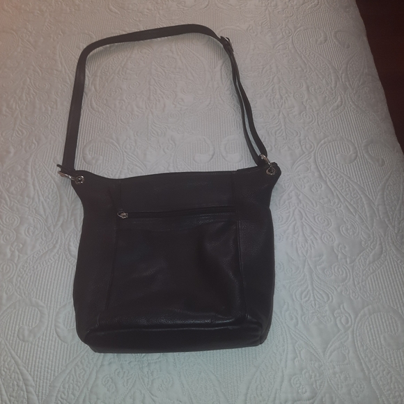 Derek Alexander Black Leather Shoulder Bag - Picture 2 of 3